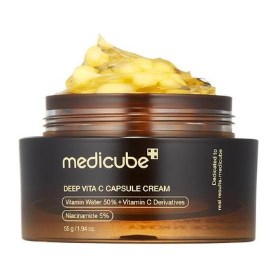 کرم ویتامین سی تیوپی مدی کیوب مدل Deep Vita C Capsule Cream روشن کننده و ضدلک